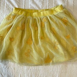 Hanna Andersson toddler girls size 4 Disney collection Belle tulle skirt